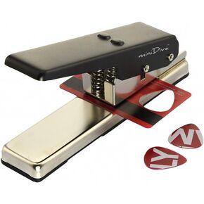 Minidiva Professional Guitar Plectrum Punch Picks Maker Card Cutter DIY Own Pick (Black)