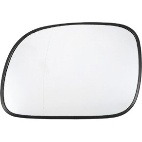 X AUTOHAUX Car Rearview Left Driver Side Heated Mirror Glass Replacement W/Backing Plate for Dodge Caravan for Chrysler Town Country for Chrysler Grand Voyager