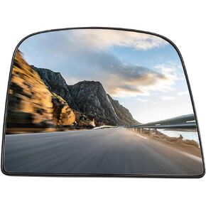 Driver Side Mirror Replacement for Chevrolet Chevy Express 2008-2021, for GMC Savana 1500 2500 3500 Vans 2008-2021 Rearview Mirror Glass, Left Side Mirrors Glass with Power Heated
