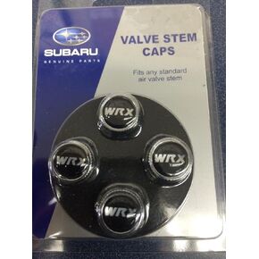 Subaru WRX Logo Tire Valve Stem Caps Set Forester Impreza Legacy Outback STi Genuine All Models