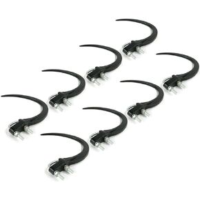 The ROP Shop | (Pack of 8) 9" Hay Accumulator Grapple Hook Kit with 3/8" U-Bolts, Nuts, Washers