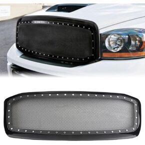 LINLINS Front Bumper Grille Grill Compatible with GMC Yukon/Yukon XL 2015-2020 Replacement Glossy Black Denali Style GM1200702 84119634 84722260