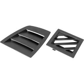 X AUTOHAUX Car Front Air Vent Grille Cover Set Black for Dodge Charger 2006-2007 for Magnum 2005-2007