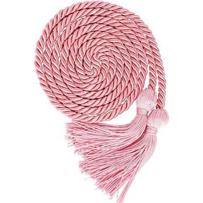 Graduation Honor Cord with Tassel 68" Long for Bachelor, Master, Doctor (Pink)