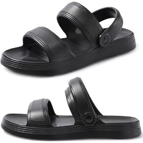 ASONGMAKE Cloud Waterproof Sandals Spa Slippers for Mens, Comfortable Walking Open Toe Slides Soft Thick Sole Non-Slip Indoor Outdoor Summer Water Sandals