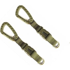 Tactical Key Ring Holder Gear Keychain Clip Nylon Webbing Quick Release Buckle Molle Bag Attachments in Kuwait