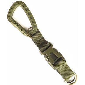 Tactical Key Ring Holder Gear Keychain Clip Nylon Webbing Quick Release Buckle Molle Bag Attachments