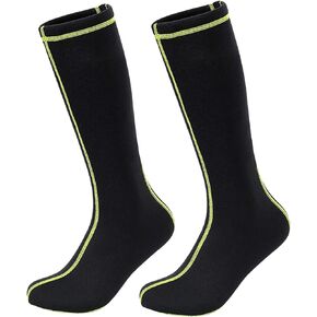 Unisex Long Diving Socks Anti-Slip Wetsuit Boots Neoprene Knee Length Socks Flexible Warm Water Fin Socks Water Shoes