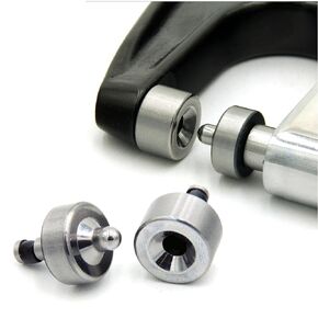 4 Piece Set Spring Back Dimple Die, 100° Countersink. 3/32" 1/8" 5/32" 3/16". for Sheet Metal Fabrication. Fits Hand and Pneumatic Rivet Squeezers.