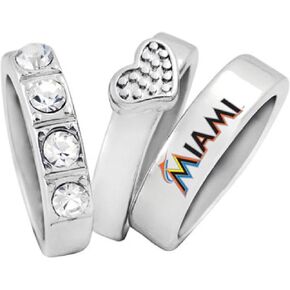 Game Time 101704 MLB Miami Marlins Stacked Ring