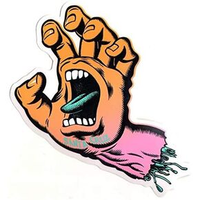 Pack of 6-2" Stickers -Santa Cruz Screaming Hand Fade Skateboard Sticker