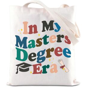 ENSIANTH In My Masters Degree Era Handbag Masters Degree Gift Masters Grad Tote Bag Graduate Student Gift Postgraduate Gift