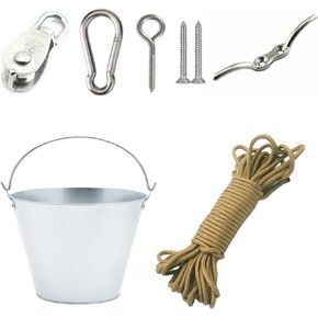 ﻿Treehouse Bucket Kit | treehouse accessories | outdoor playset | playground attachments | kits for backyard | play equipment accessories for kids | bucket pulley system
