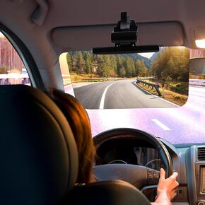 Car Visor Extender Sun Blocker Universal Anti-Glare Polarized Car Visor for Pickup Truck Protect from Glare/UV Ray/Stray Light
