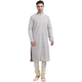 Shubbhechha International Men's Kurta Pajama Set for Men | Ethnic Indian Traditional Wear Art Silk Kurta Pyjama Set |