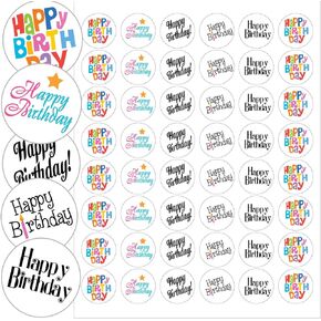 Happy Birthday Envelope Seals - 1.2" Happy Birthday Stickers - 144 Stickers