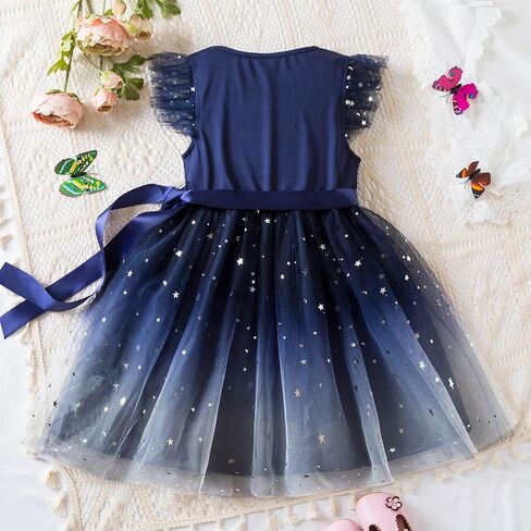 Girls Flower Sleeveless Strap Princess Layered Dress in Saudi Arabia