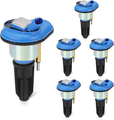 Set of 5 Ignition Coils Pack 5 Iridum Spark Plugs Compatible with 04-06 GMC Canyon, 02-05 Envoy, 04-06 Chevy Colorado, 06 Isuzu i-280 i-350, 05-09 Saab 9-7, 04-05 Buick Rainier Replace UF303 C1395 in Saudi Arabia