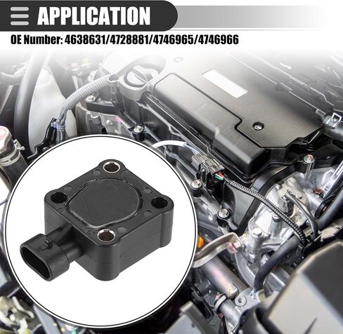Motoforti مستشعر موضع الخانق، لسيارة دودج D350 1989-1993، بلاستيك، رقم 4638631/4728881/4746965/4746966، أسود in Saudi Arabia