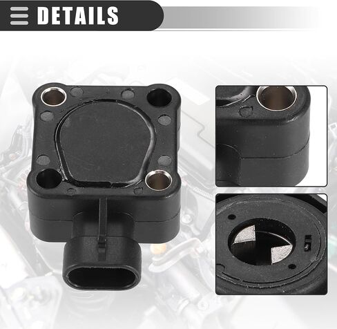 Motoforti مستشعر موضع الخانق، لسيارة دودج D350 1989-1993، بلاستيك، رقم 4638631/4728881/4746965/4746966، أسود in Saudi Arabia