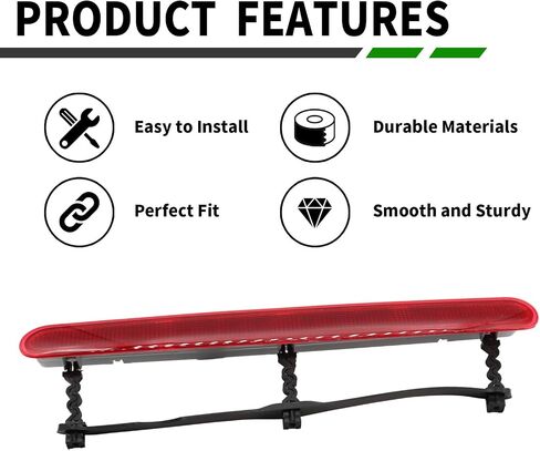 Third Brake Stop Lamp Light High Mount Stop Light Compatible with Beetle 1998-2010 Red 1C0945097E in Saudi Arabia