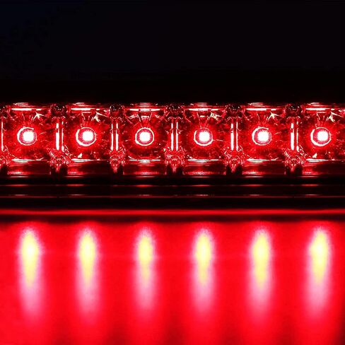 For 1999-2006 Chevrolet Silverado/GMC Sierra 1500 2500 3500 LED 3rd Third Brake Light Rear Tail Stop Lamp High Mount Brake Light (Black Housing + Smoke Lens) in Saudi Arabia