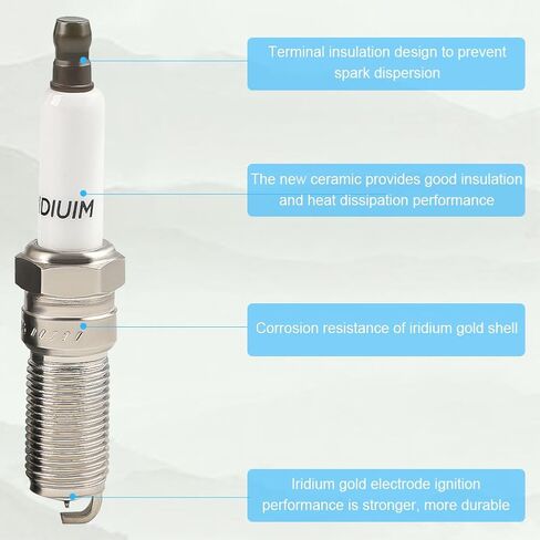 JDMON Ignition Coils Pack with Spark Plug Compatible with Chevy Camaro Malibu Equinox Impala,GMC Acadia Terrain,Cadillac ATS CTS 3.0L 3.6L Replacement for 12622561 UF-569 in Saudi Arabia