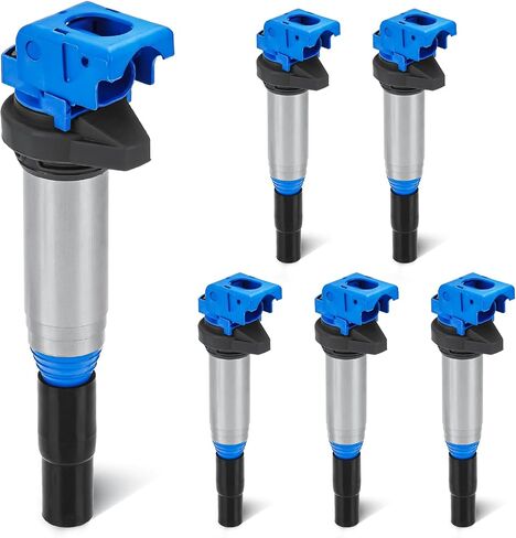 Set of 6 Ignition Coil Pack Compatible with BMW 128I 135I 320I 323I 325CI 325I 325XI 328I 330I 528I 530XI 535I 740I X3 X5 X6 Z3 Z4, 2007-2010 Mini Cooper Replace UF592 C1638 in Saudi Arabia