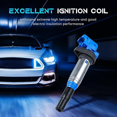 Set of 6 Ignition Coil Pack Compatible with BMW 128I 135I 320I 323I 325CI 325I 325XI 328I 330I 528I 530XI 535I 740I X3 X5 X6 Z3 Z4, 2007-2010 Mini Cooper Replace UF592 C1638 in Saudi Arabia