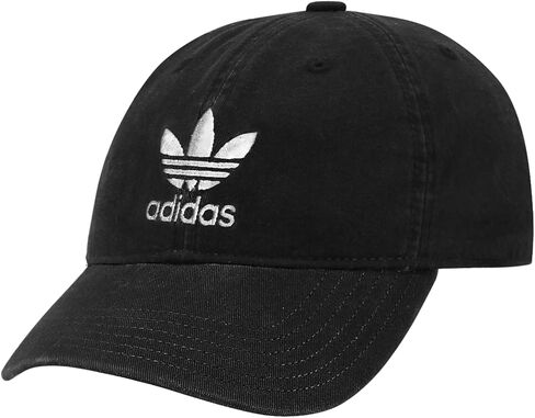 قبعة adidas Originals للأطفال للأولاد والبنات من القطن المغسول بمقاس مريح بشريط خلفي in Saudi Arabia
