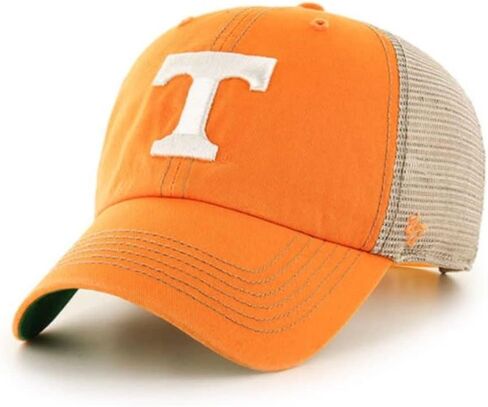 قبعة '47 NCAA Trawler Mesh للتنظيف قابلة للتعديل، مقاس واحد للبالغين يناسب الجميع (متطوعو تينيسي برتقالي) in Kuwait