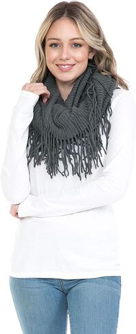 BASICO Fall Winter Scarfs for Women Plaid Infinity Scarf for Cold Weather Circle Loop Scarves in Kuwait
