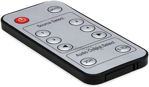 محول Monoprice Blackbird 4x1 HDMI 1.4 - HDCP 1.4، مع Toslink، المحور الرقمي ومستخرج الصوت التناظري، 1080p 60 هرتز، DAC وكابل الصوت - 1.5 قدم - أسود | قسط ستيريو ذكر إلى 2RCA ذكر 22AWG in Saudi Arabia