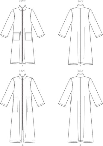 Butterick Misses' and Women's Loose-Fitting Robe Sewing Pattern Kit, Design Code B6967, Sizes XS-S-M-L-XL in Saudi Arabia