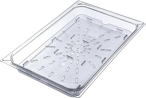 منتجات Carlisle FoodService 1021507 رف تصريف من البولي كربونات من TopNotch، طول 17-3/4 بوصة × عرض 9.88 بوصة × ارتفاع 0.60 بوصة، شفاف، لوعاء الطعام بالحجم الكامل، كبير (علبة مكونة من 6) in Saudi Arabia