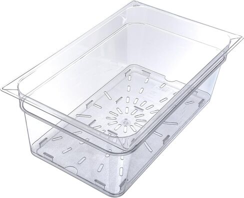 منتجات Carlisle FoodService 1021507 رف تصريف من البولي كربونات من TopNotch، طول 17-3/4 بوصة × عرض 9.88 بوصة × ارتفاع 0.60 بوصة، شفاف، لوعاء الطعام بالحجم الكامل، كبير (علبة مكونة من 6) in Saudi Arabia