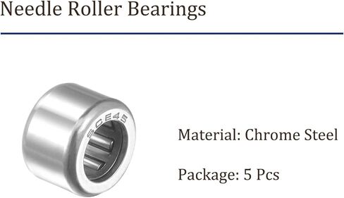 5 قطع من محامل إبرة SCE45 من Kozelo - [1/4 بوصة × 7/16 بوصة × 5/16 بوصة] نهاية مفتوحة لاستخدام علبة التروس، بكرات فولاذية من الكروم in Kuwait