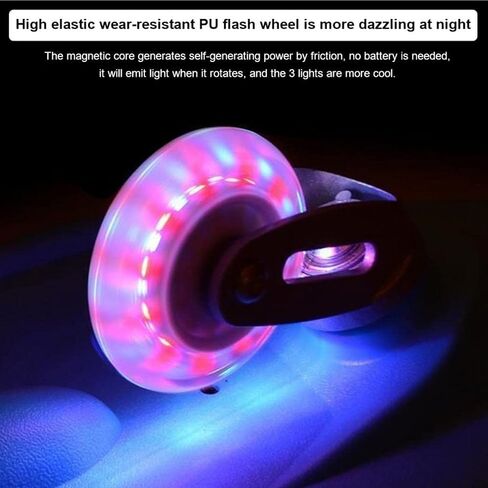 YEYGRIEM Rip Stick Skateboard, Compact and Lightweight Ripstick Deluxe Junior Caster Board with Illuminating Wheels and 360 Degree Casters for More Excitement and Fun for Adults, 29.1"*7.4" in Saudi Arabia