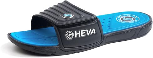 FUNKYMONKEY Men's Slide Sandals with Adjustable Upper and Comfort Quick-Dry Footbed Beach Shower Slippers in Kuwait