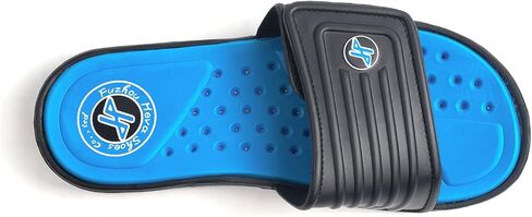 FUNKYMONKEY Men's Slide Sandals with Adjustable Upper and Comfort Quick-Dry Footbed Beach Shower Slippers in Kuwait