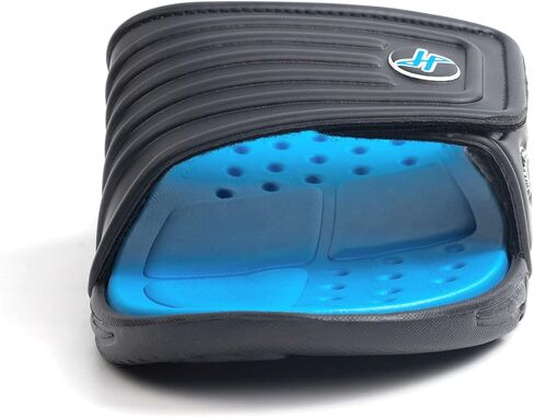 FUNKYMONKEY Men's Slide Sandals with Adjustable Upper and Comfort Quick-Dry Footbed Beach Shower Slippers in Kuwait