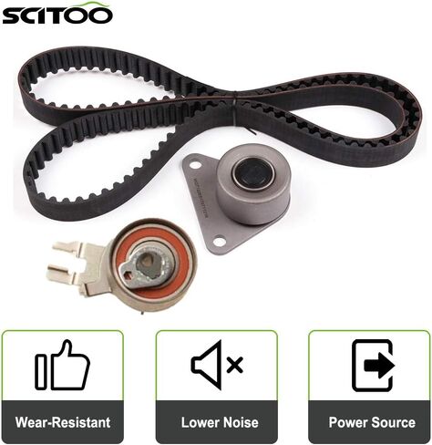 SCITOO Engine Timing Belt Kit Fits for CK331LK2 TB331LK2 WP311K2A WPK41110C 24470K TCKWP331A TB331 for Volvo C30 C70 S40 S60 S70 S80 V50 V60 V60 Cross Country V70 XC60 XC70 XC90 in Saudi Arabia