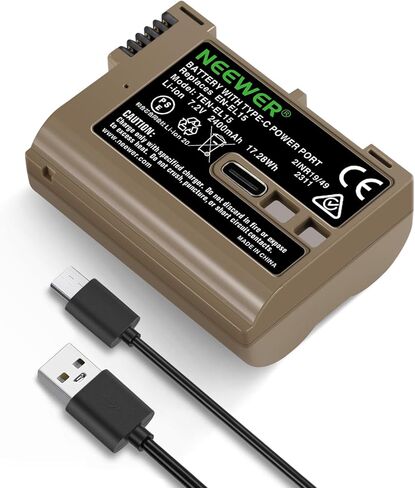 NEEWER S5II S5 Replacement Battery 2400mAh DMW-BLK22, Compatible with Panasonic Lumix S5IIX S5II S5 GH6 DC-G9 II GH5M2 Camera, Quick Charge in 2.8 Hours via USB-C Fast Charge Cable in Saudi Arabia