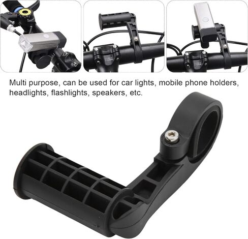 Bike Handlebar Extender, Lightweight Portable Anti Skid Black Stem Handlebar Riser Extender Bike Handlebar Bracket for Mountain Bike Small Handlebar Extender Carbon Fiber Bike in Saudi Arabia
