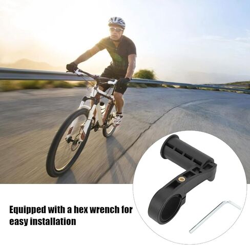 Bike Handlebar Extender, Lightweight Portable Anti Skid Black Stem Handlebar Riser Extender Bike Handlebar Bracket for Mountain Bike Small Handlebar Extender Carbon Fiber Bike in Saudi Arabia