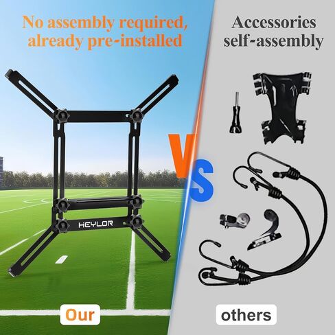 Fence Mount - Action Camera Aluminum Fence Mount Compatible with GoPro, Phones, Digital Camera, Fence Clip for Recording Baseball, Softball, Football Games in Saudi Arabia