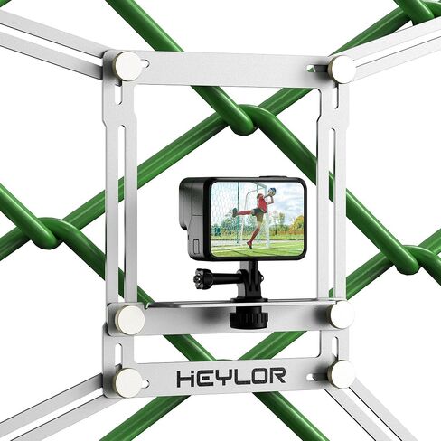 Fence Mount - Action Camera Aluminum Fence Mount Compatible with GoPro, Phones, Digital Camera, Fence Clip for Recording Baseball, Softball, Football Games in Saudi Arabia
