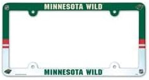 NHL Minnesota Wild LIC Plate Frame Full Color in Saudi Arabia