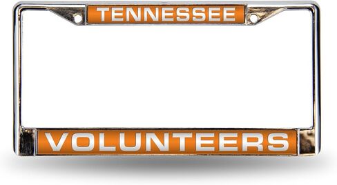 Rico Industries NCAA Tennessee Volunteers Orange Chrome Laser License Frame 12" x 6" in Saudi Arabia