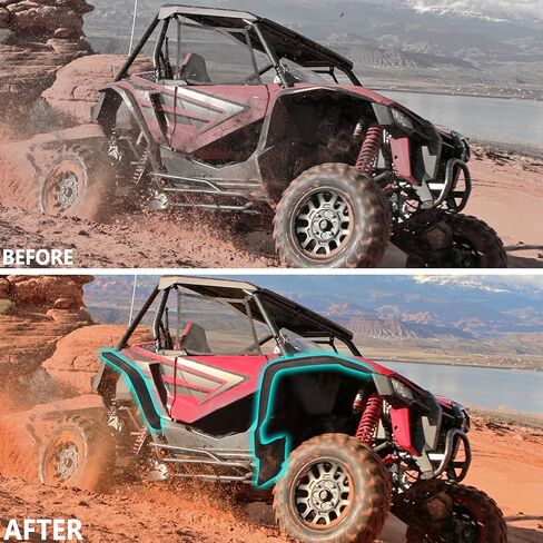 Wider Fender Flares Extensions for Talon 1000 1000x4 19-24, Combined Front and Rear Mud Guard Mud Flaps for Honda Talon 1000X 1000R 1000X4 2019-2024 Accessories, Replacement 0SF70-HL6-A01 in Kuwait